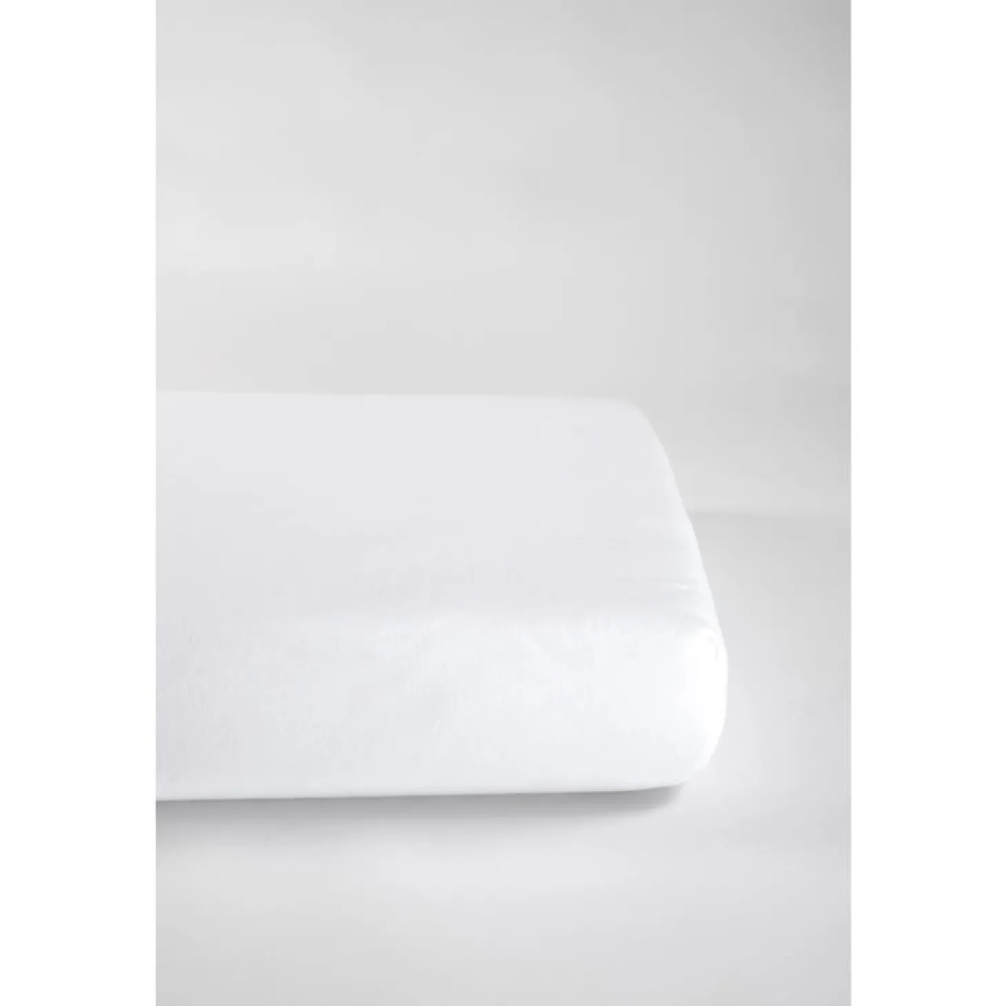 Kadolis Drap housse en coton bio pour lit bébé Blanc 70x140 cm