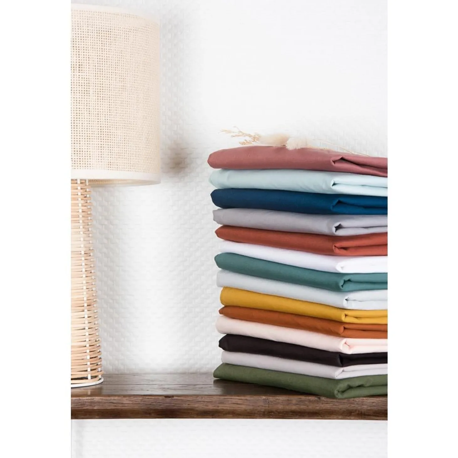 Kadolis Drap housse en coton bio pour lit bébé Bleu Céladon 70x140 cm