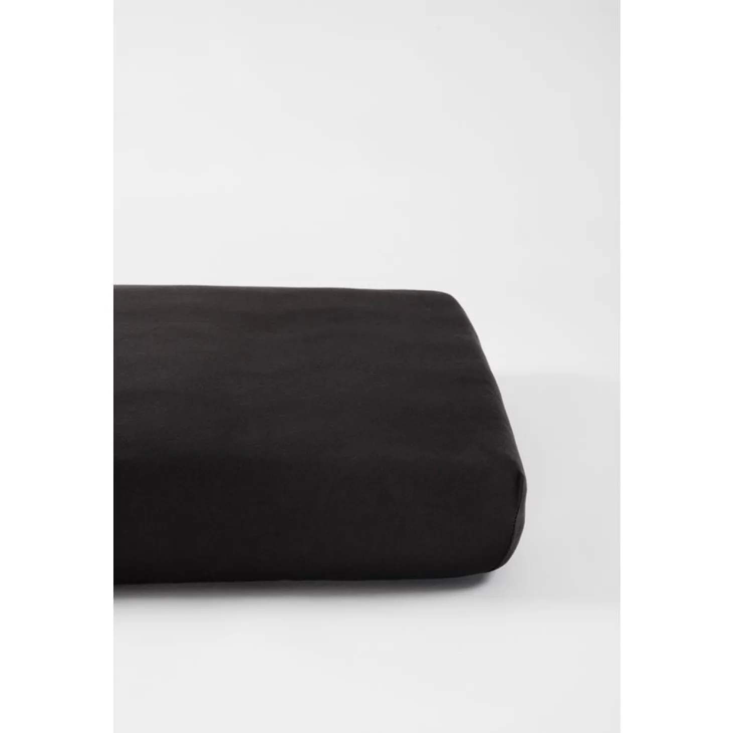 Kadolis Drap housse en coton bio pour lit bébé Gris Carbone 60x120 cm