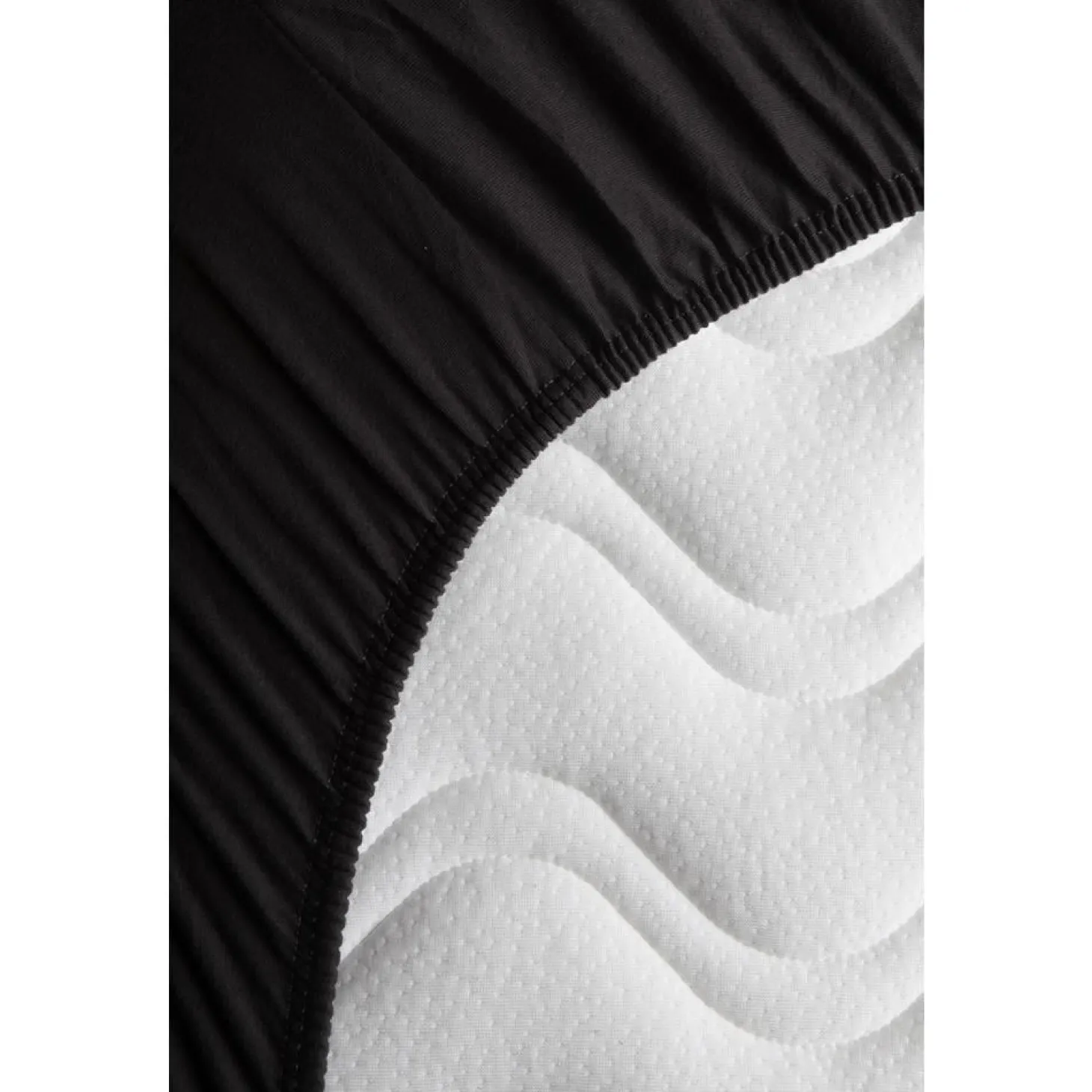Kadolis Drap housse en coton bio pour lit bébé Gris Carbone 60x120 cm