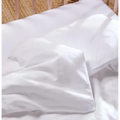 Kadolis                    Housse de couette bébé pur Coton Bio    Blanc            100x140 cm