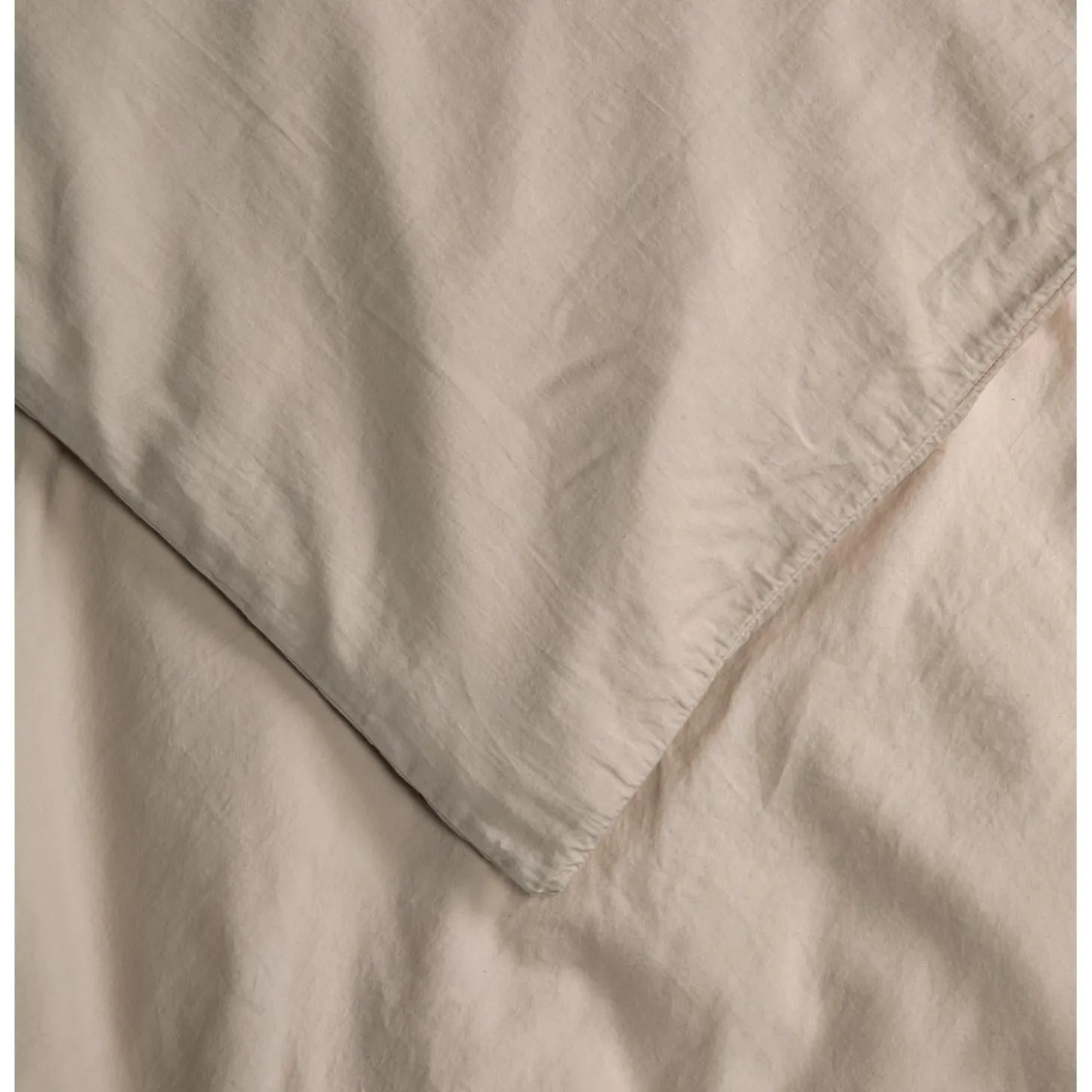 Kadolis Housse de couette Bébé Satin de coton bio lavé Lin 100x140 cm