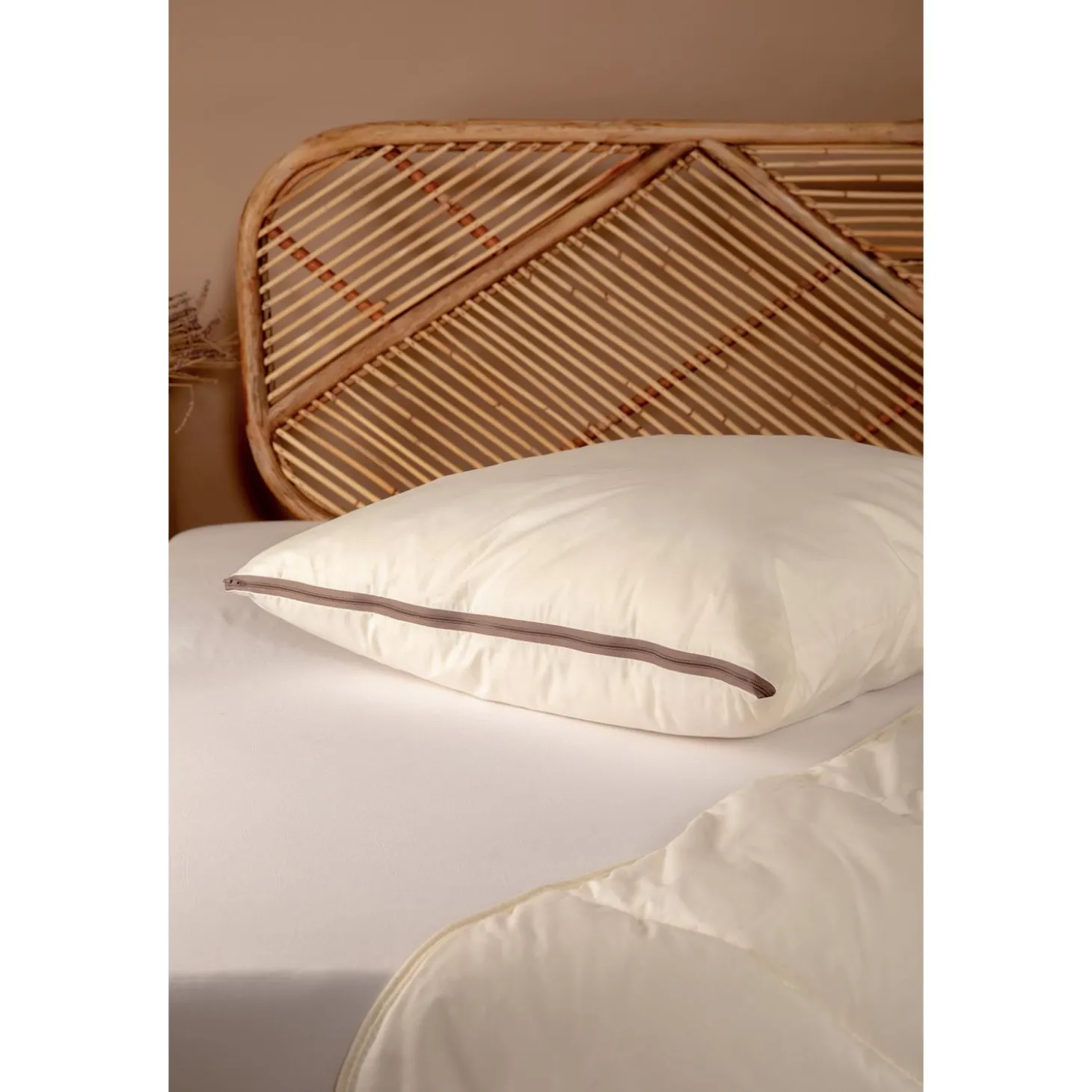 Kadolis Oreiller Adulte Maui Enveloppe Coton Bio Blanc