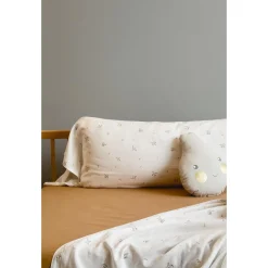 Kadolis Taie de traversin Coton Bio L’Envolée multicolore 45x120 cm