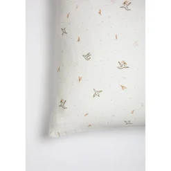 Kadolis Taie d'oreiller Coton Bio L'envolée multicolore 35 x 45 cm