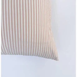 Kadolis                    Taie d'oreiller Percale de Coton Bio    Rayé Peach            40x60 cm