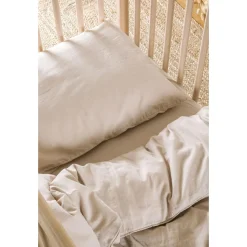 Kadolis                    Taie d'oreiller Satin de Coton Bio lavé    Lin            40x60 cm