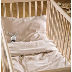 Kadolis Taie d'oreiller Satin de Coton Bio lavé Lin 40x60 cm