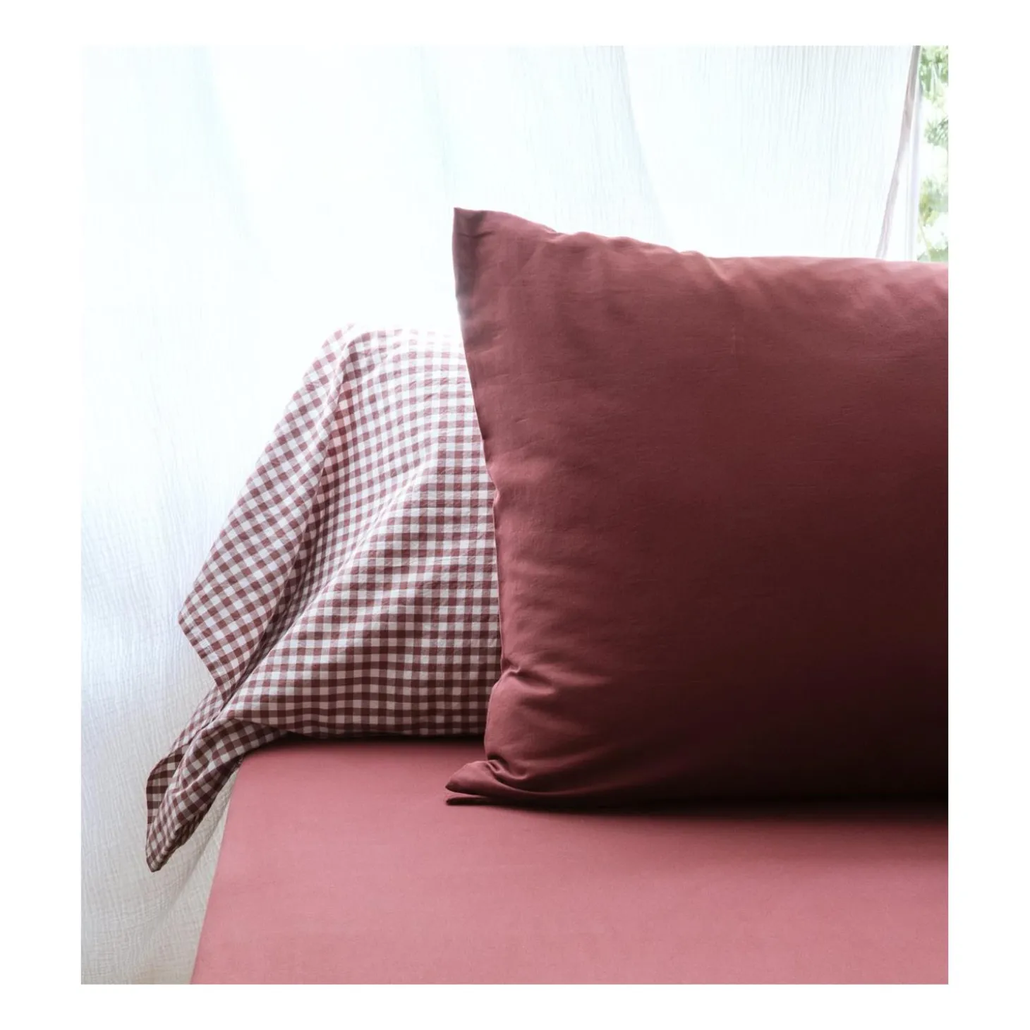 Kadolis Taie pur Coton Bio Certifié GOTS Sienne 40x60 cm