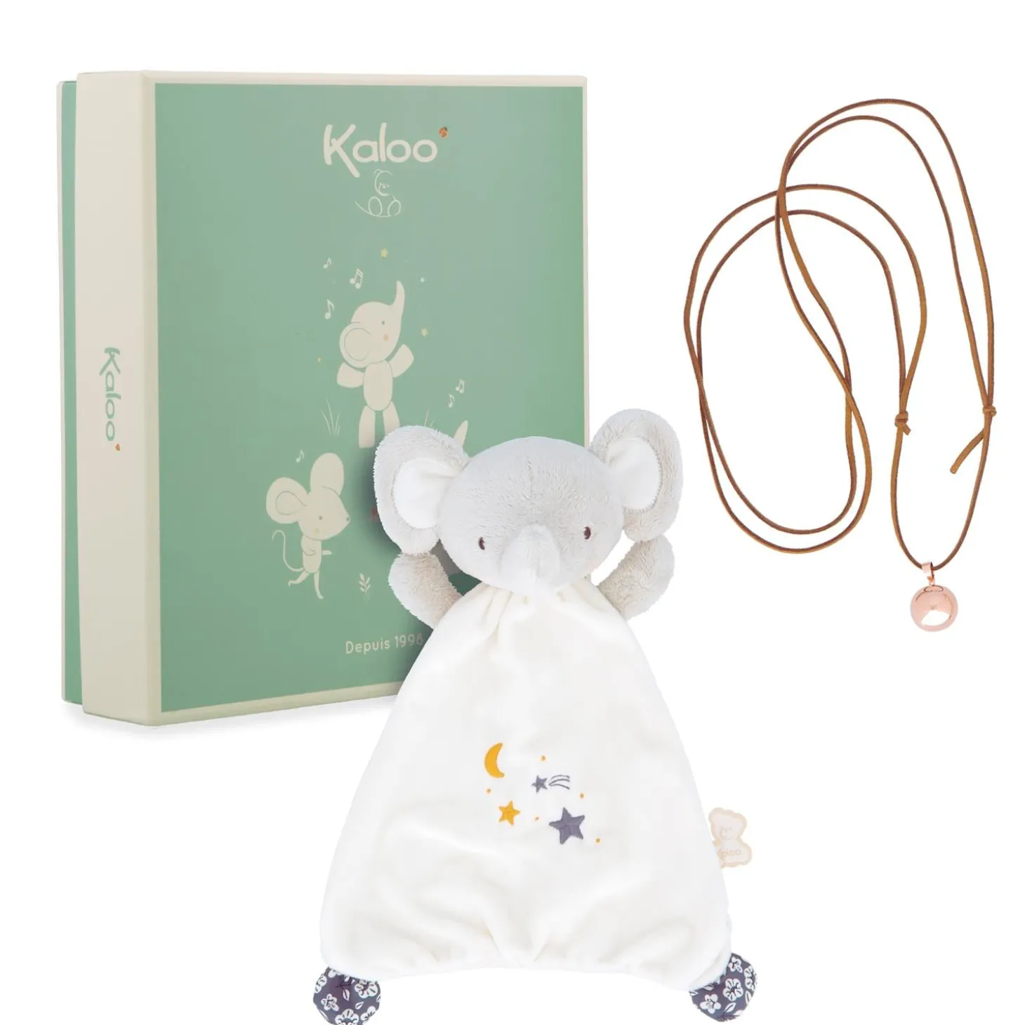 Kaloo Coffret Doudou Bola Elephant Gris
