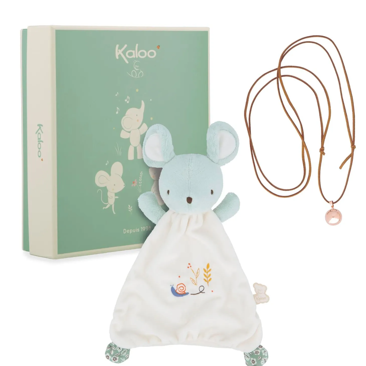 Kaloo Coffret Doudou Bola Souris Vert