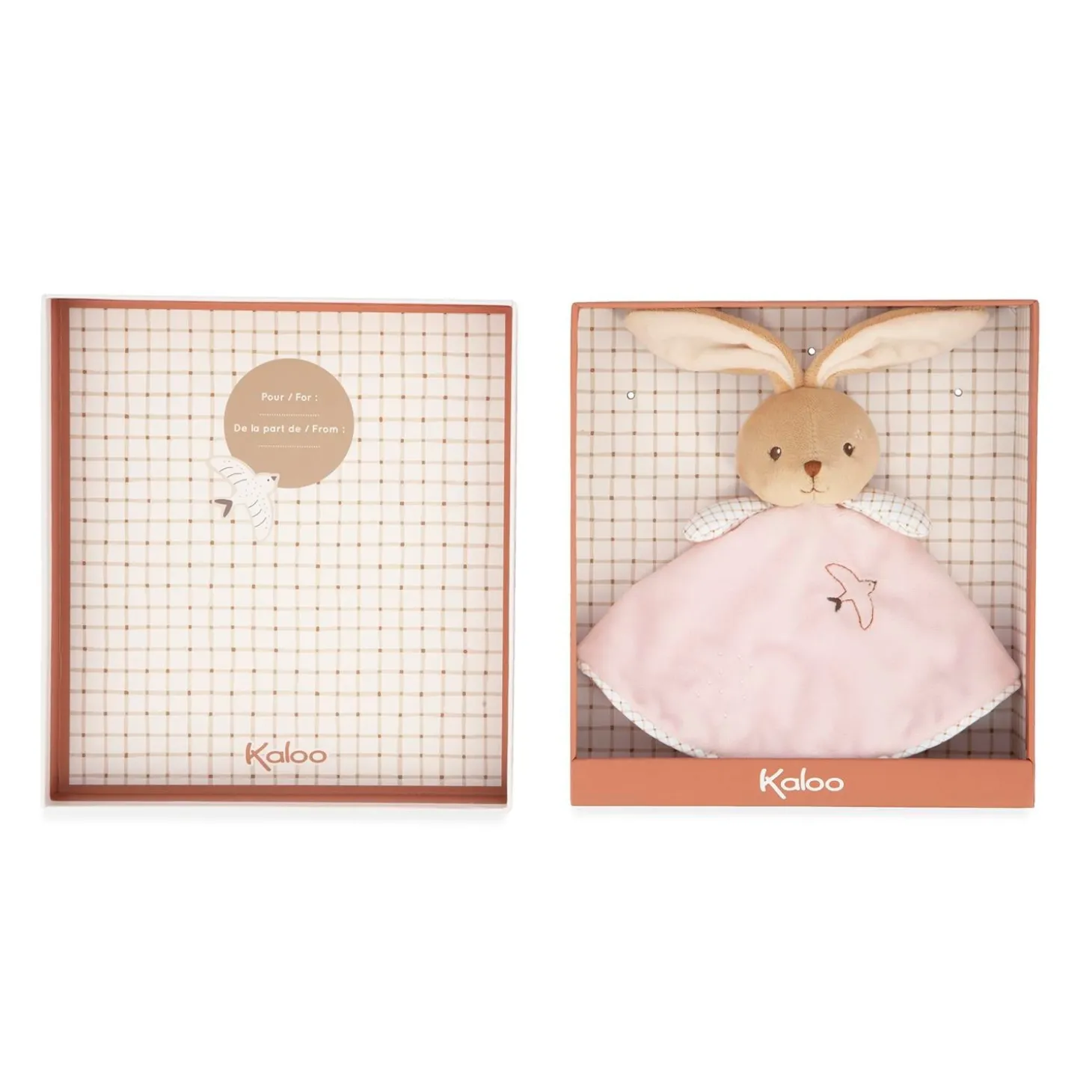 Kaloo Doudou Lapin Rond Rose
