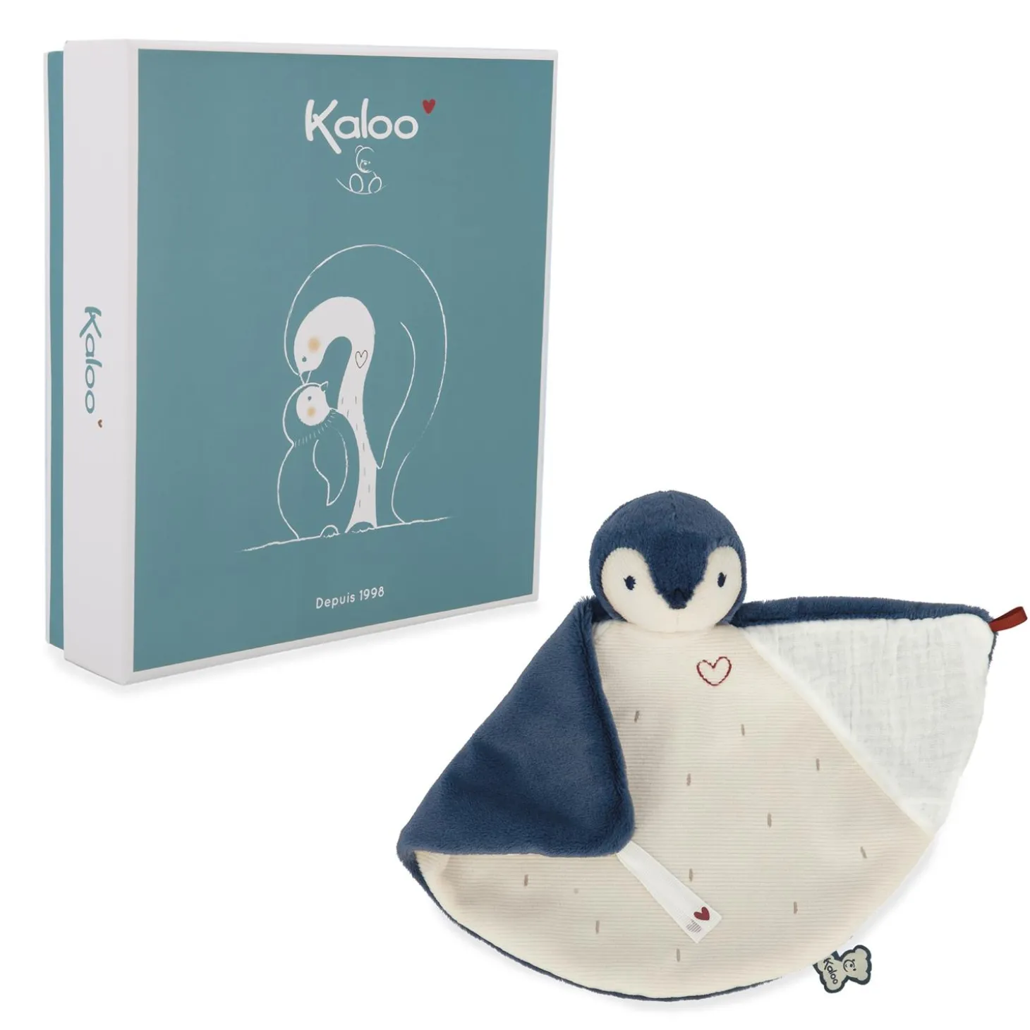Kaloo Doudou manchot Bleu