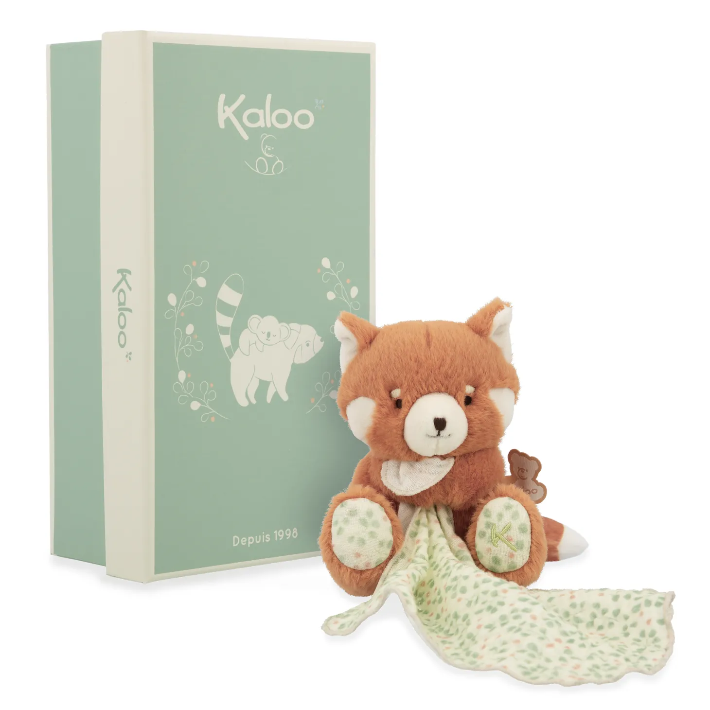 Kaloo Doudou Panda Roux Orange