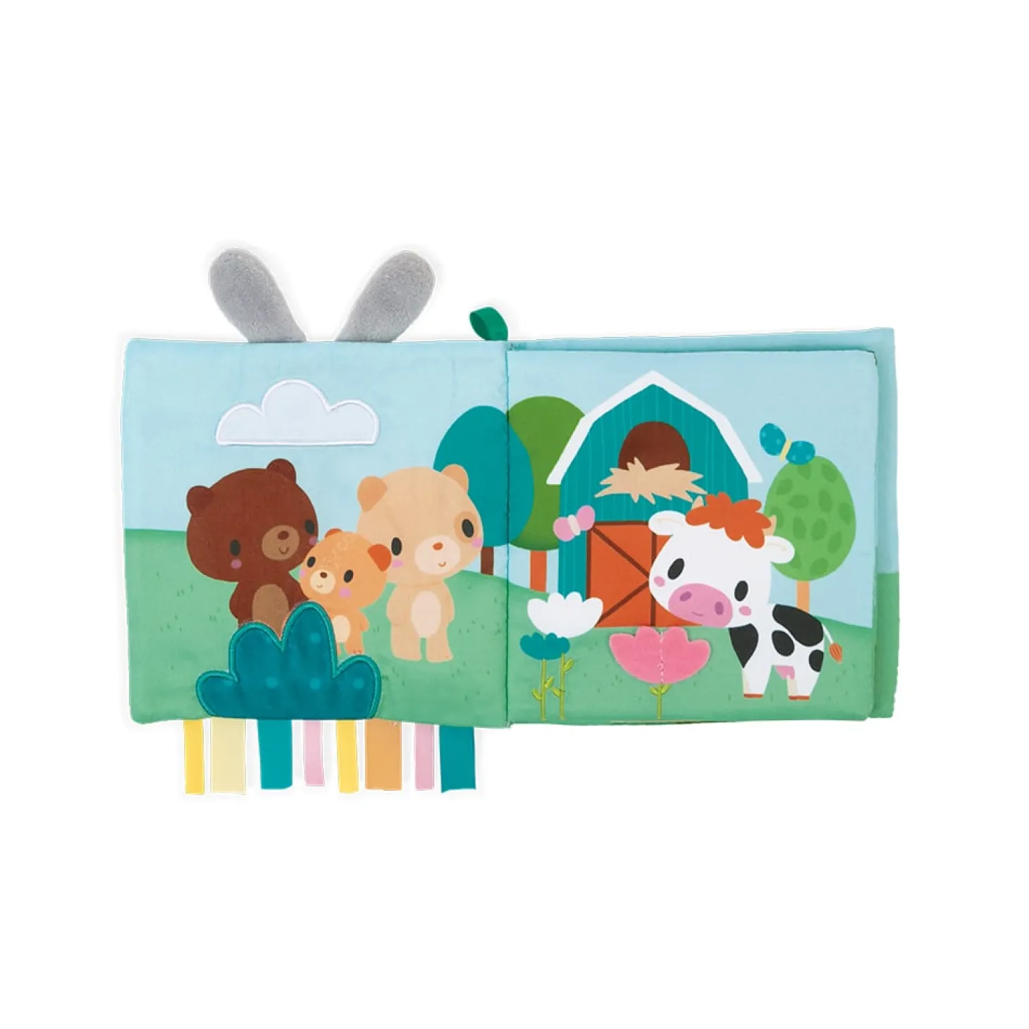 Kaloo Livre d’éveil Choo à la ferme Multicolore 14 cm