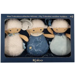 Kaloo                    Mes 3 doudous moutons attache-tétines