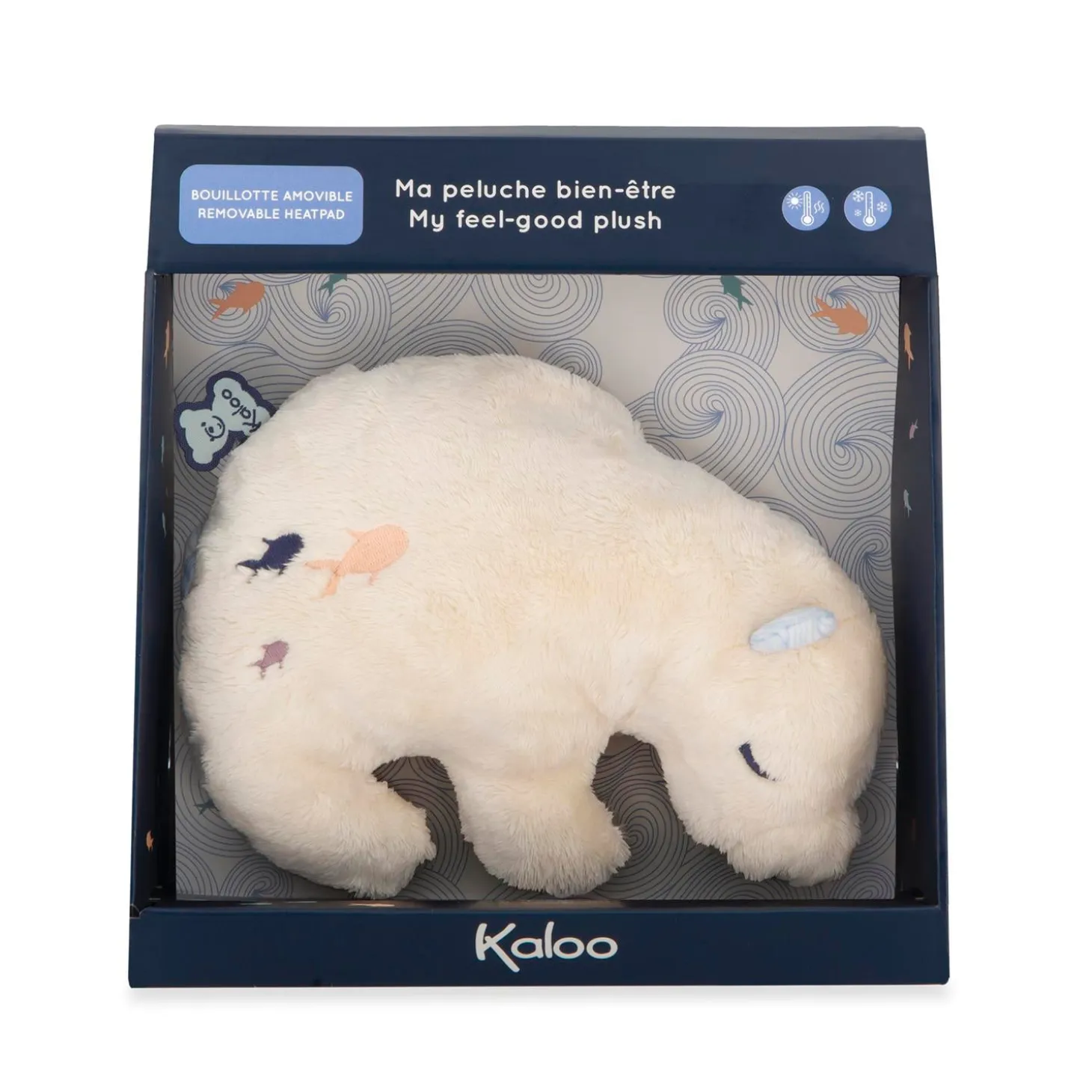 Kaloo Peluche Bien être Ours Blanc
