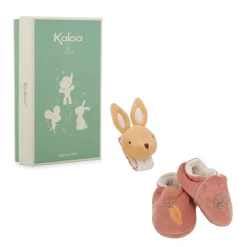 Kaloo Peluche d'activités Bracelet & Chaussons Lapin Marron