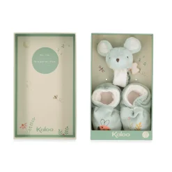 Kaloo Peluche d'activités Bracelet & Chaussons Souris Vert