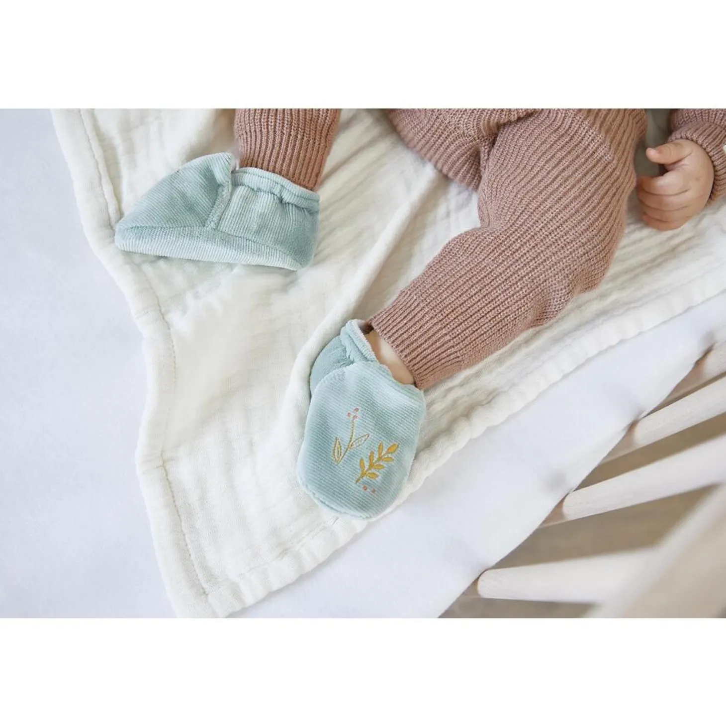 Kaloo Peluche d'activités Bracelet & Chaussons Souris Vert