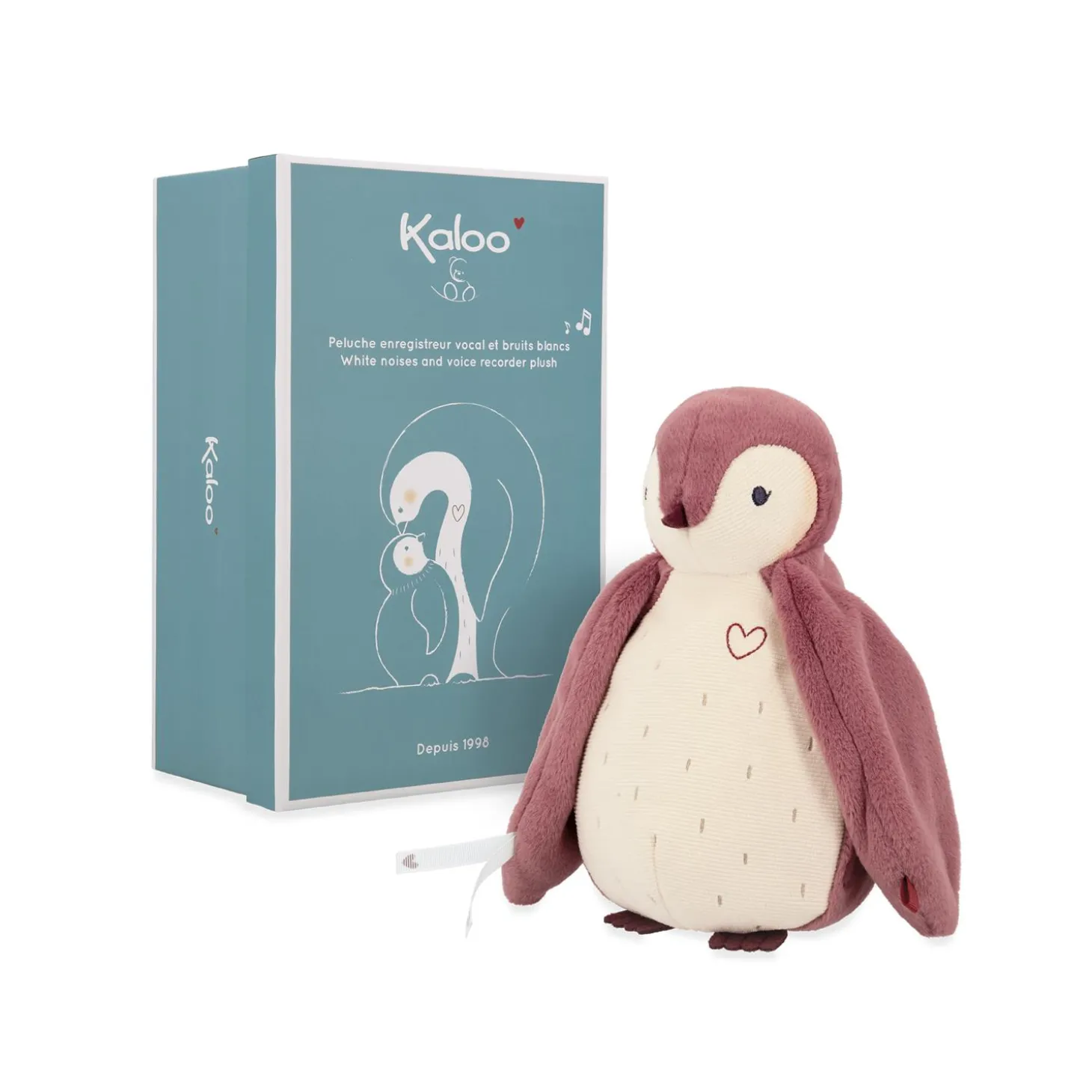 Kaloo Peluche enregistreur bruits Rose