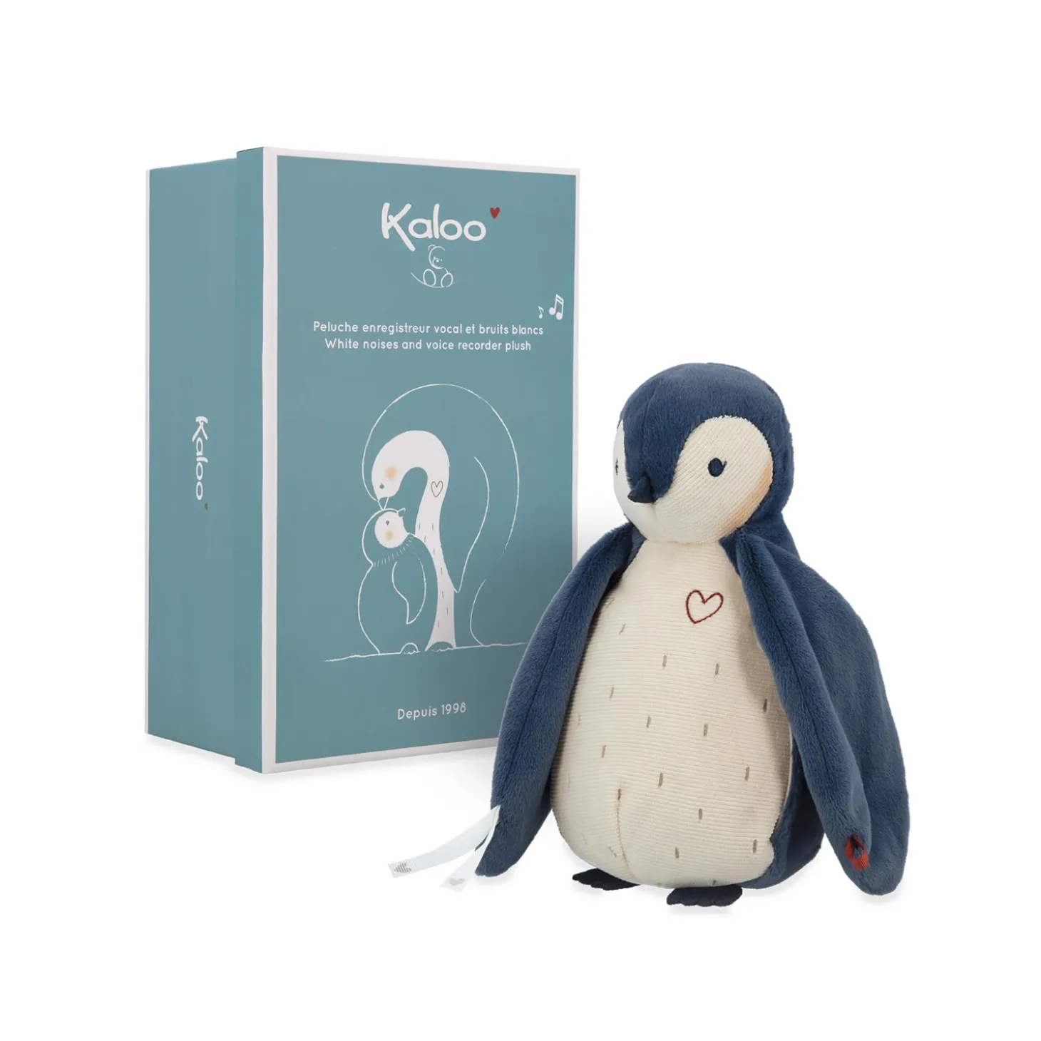 Kaloo Peluche enregistreur bruits Bleu