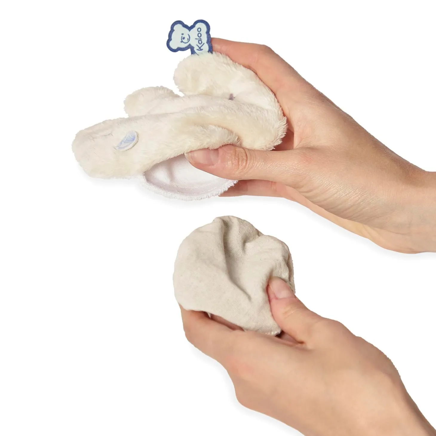 Kaloo Peluche Poche Calmante Ours Blanc