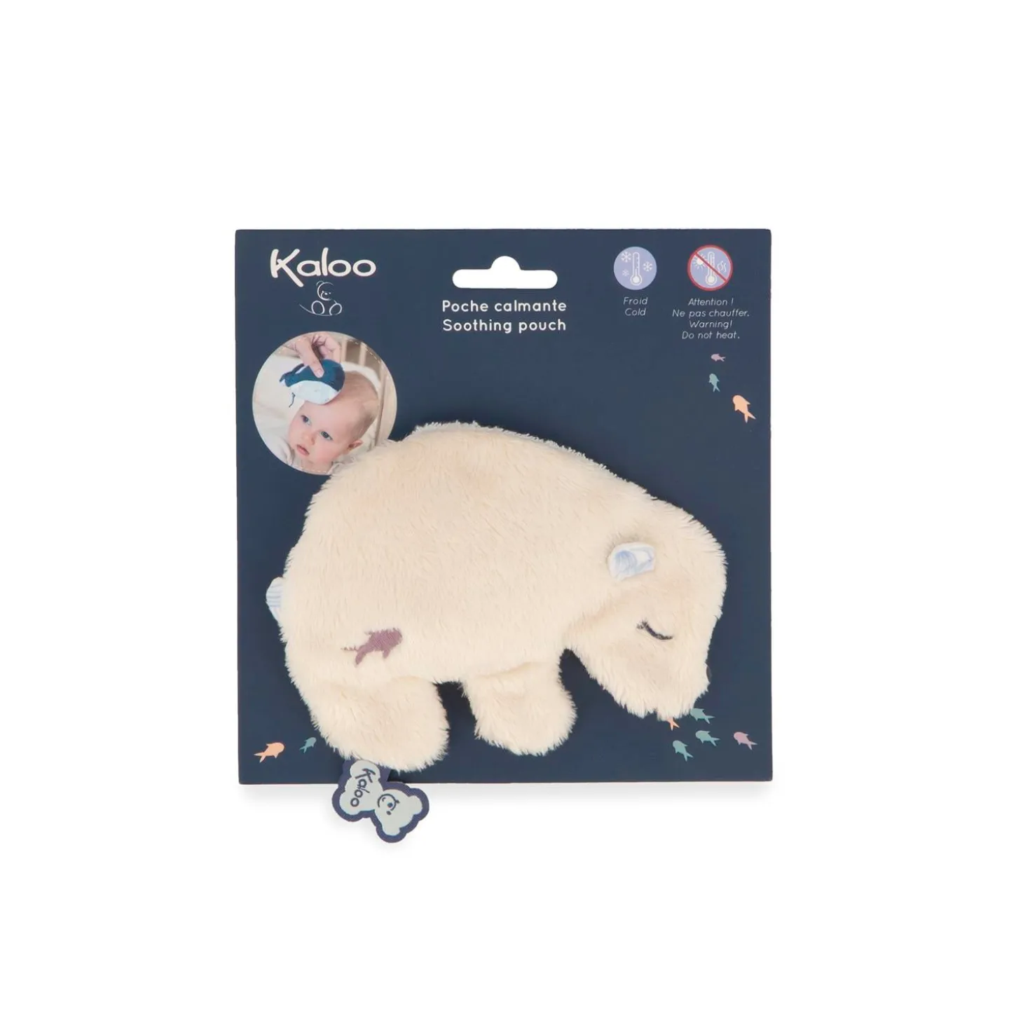 Kaloo Peluche Poche Calmante Ours Blanc