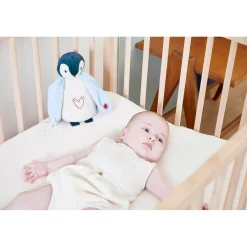 Kaloo Peluche veilleuse manchot Bleu