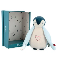 Kaloo Peluche veilleuse manchot Bleu