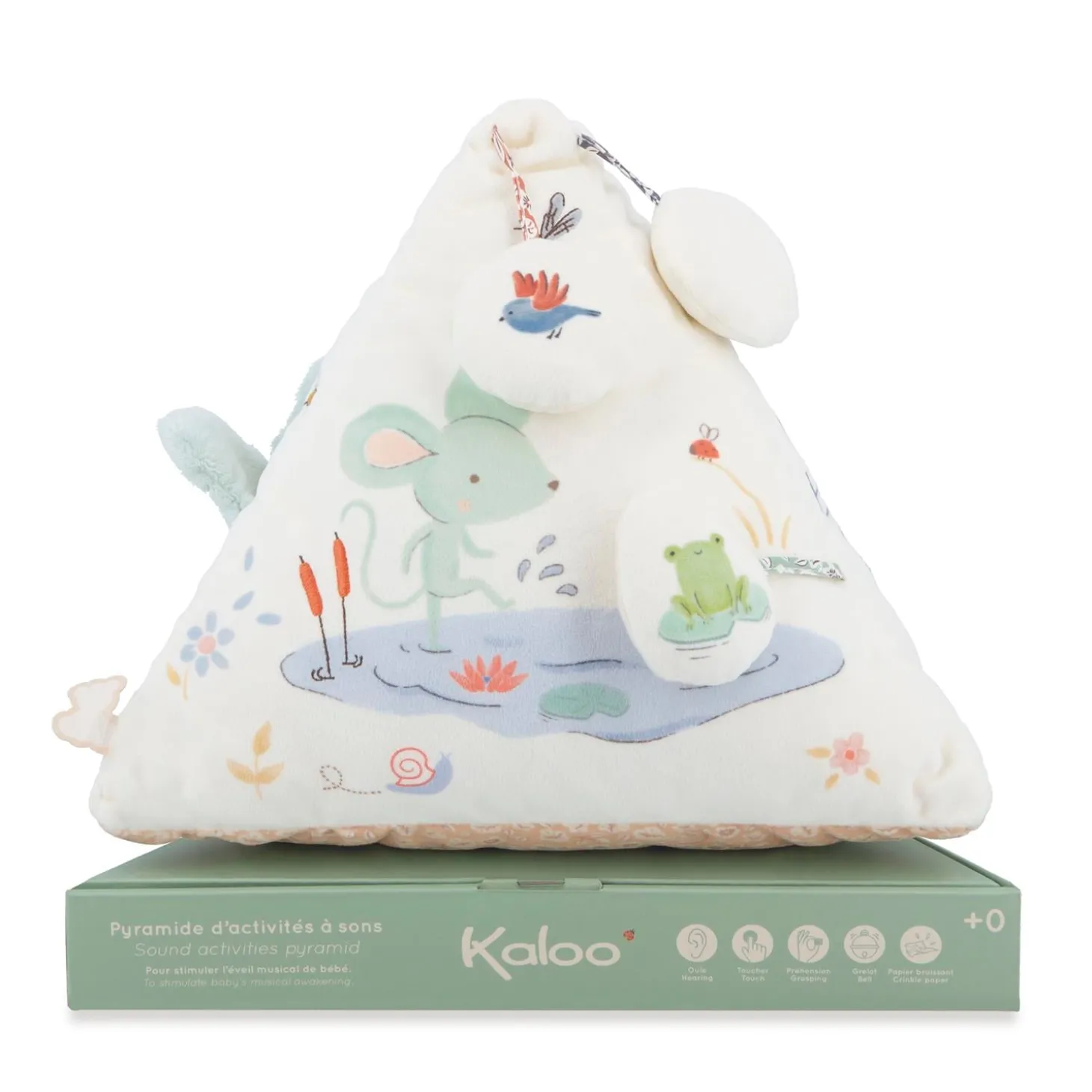 Kaloo Pyramide d'activités à Sons Multicolore