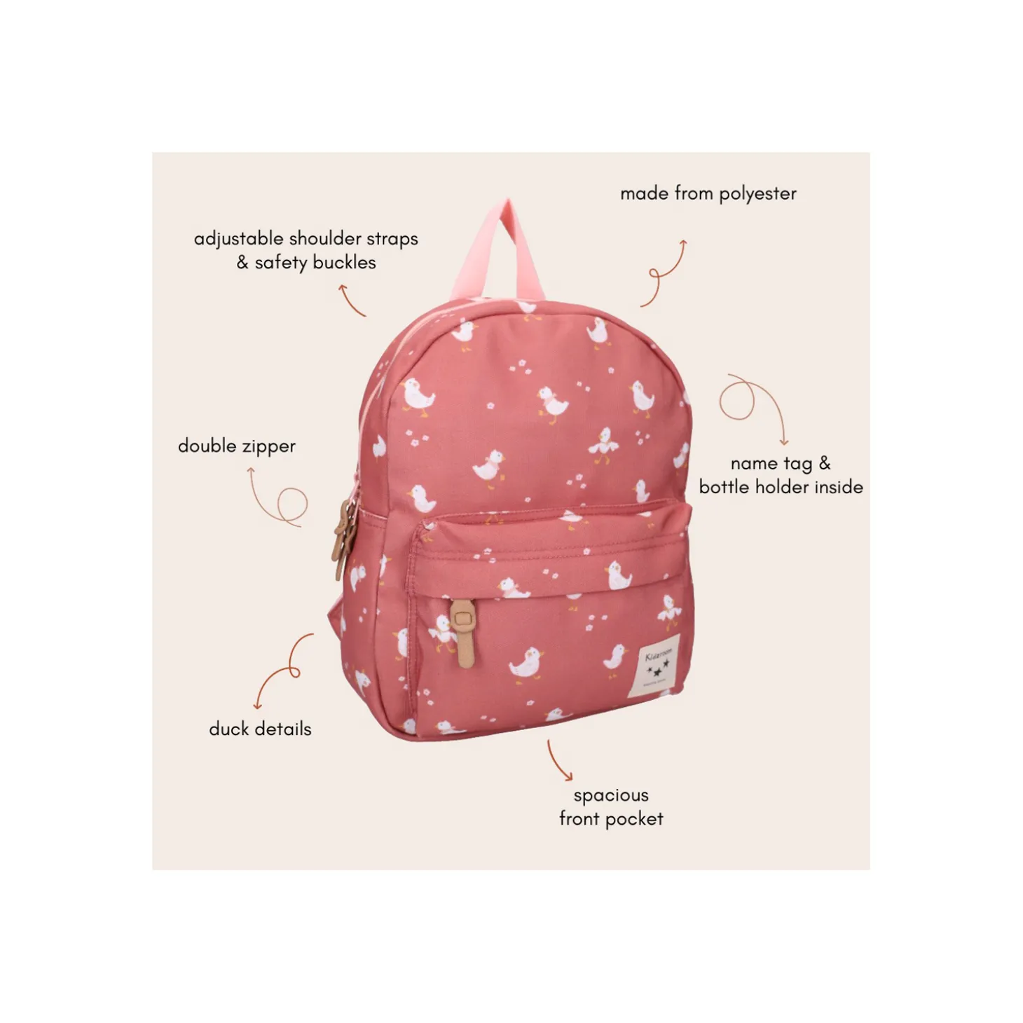 Kidzoom Sac à dos enfant canards Grenade