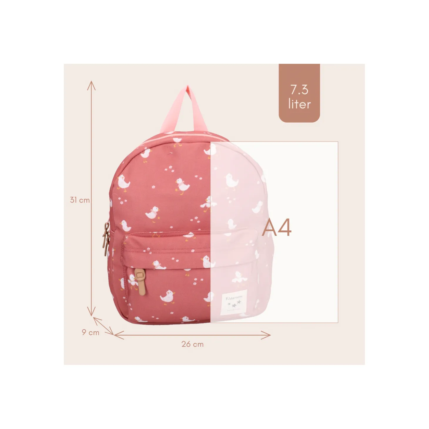 Kidzoom Sac à dos enfant canards Grenade