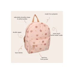 Kidzoom Sac à dos enfant oursons beige Beige