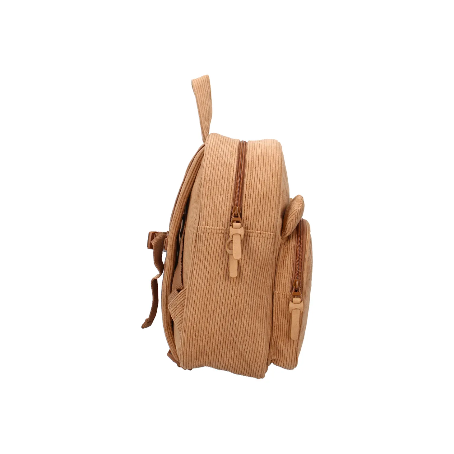 Kidzoom Sac à dos enfant ourson côtelé Beige