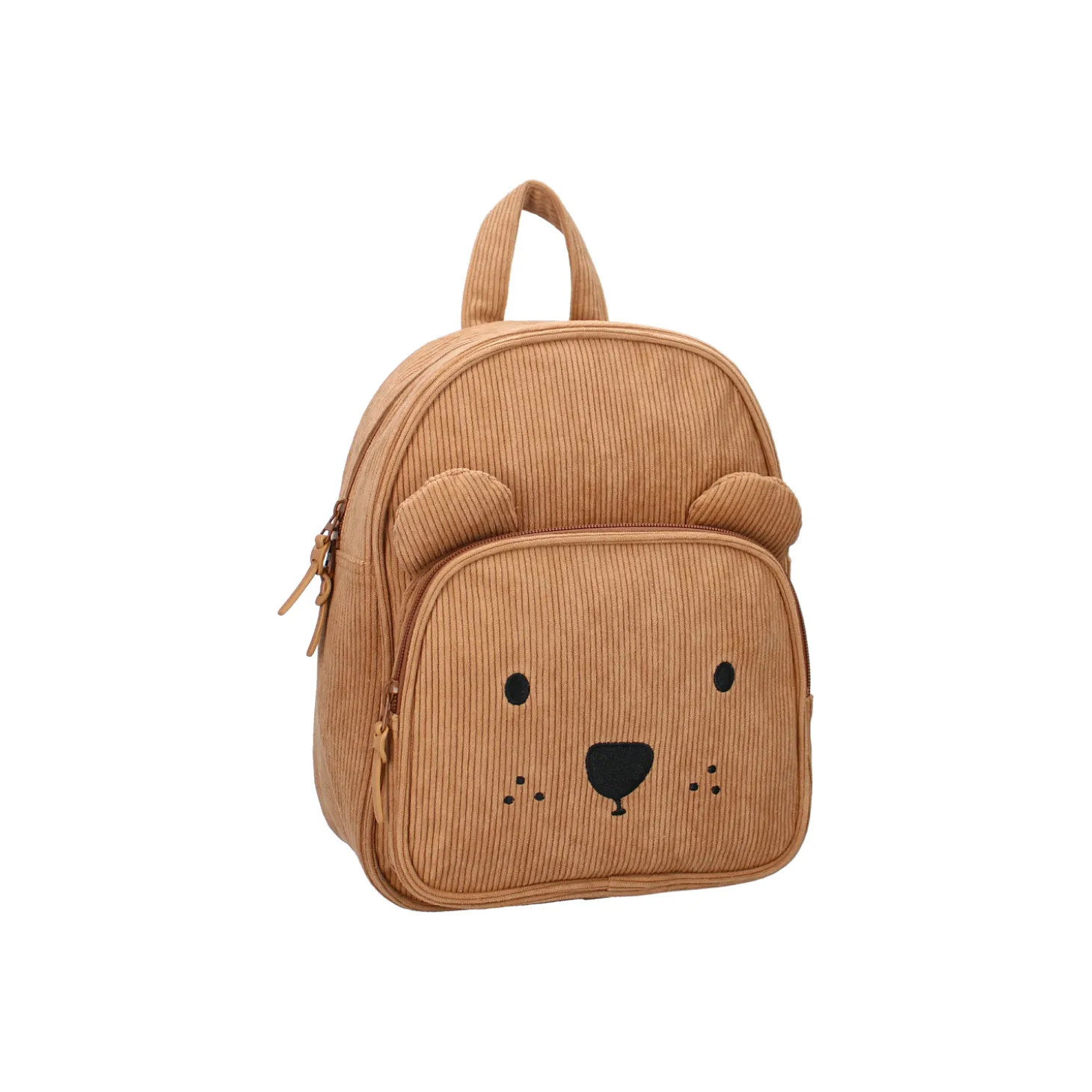 Kidzoom Sac à dos enfant ourson côtelé Beige
