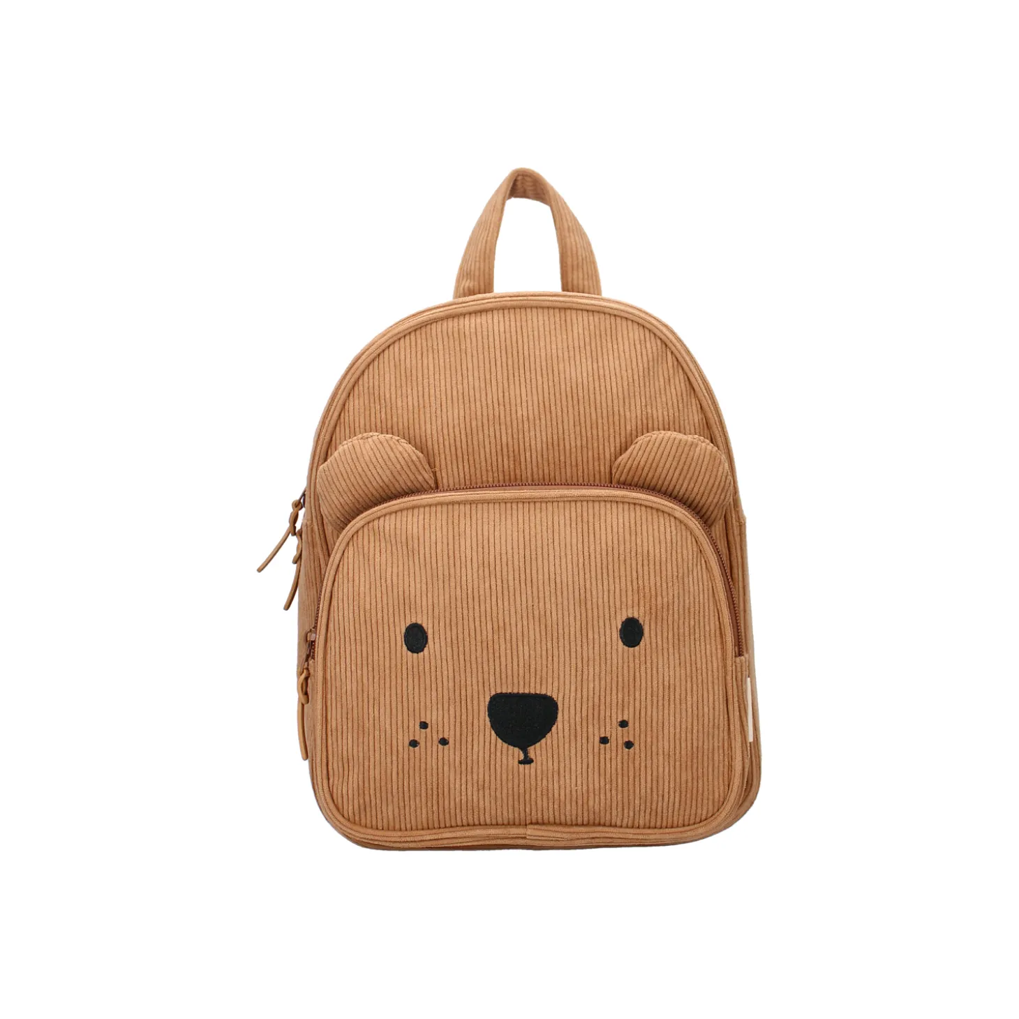 Kidzoom Sac à dos enfant ourson côtelé Beige
