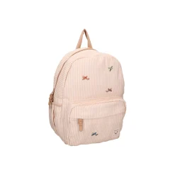 Kidzoom Sac à dos enfant rayures avions Beige