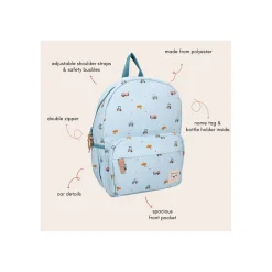 Kidzoom                    Sac à dos enfant véhicules    Bleu