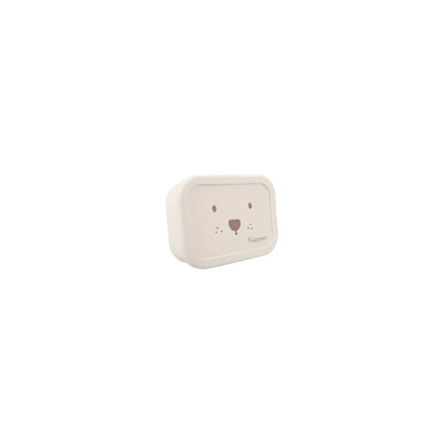 Kidzroom Boîte repas 3 compartiments en silicone Ourson Sable