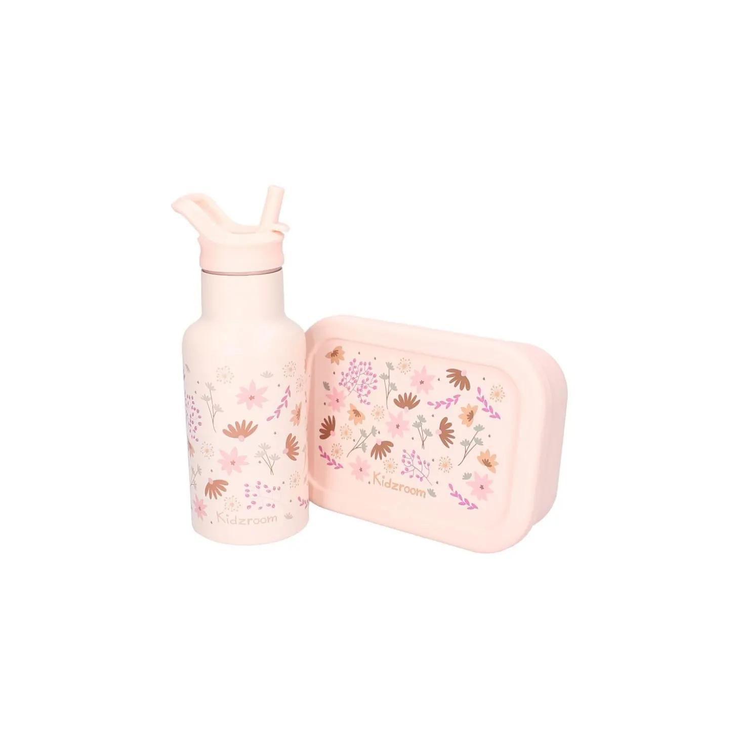 Kidzroom Gourde Fleurs Fleurs Roses 350 ml