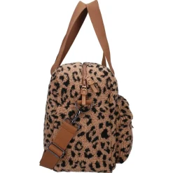 Kidzroom Sac à langer sherpa léopard Caramel