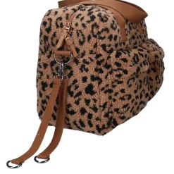 Kidzroom Sac à langer sherpa léopard Caramel