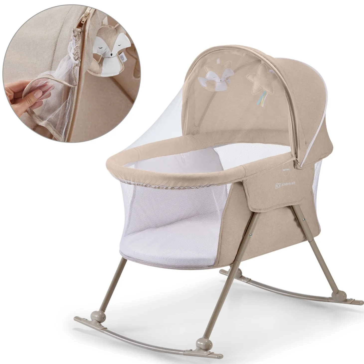 Kinderkraft Lit bébé 3en1 Lovi Beige