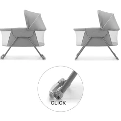 Kinderkraft Lit bébé 3en1 Lovi Gris