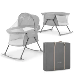 Kinderkraft Lit bébé 3en1 Lovi Gris