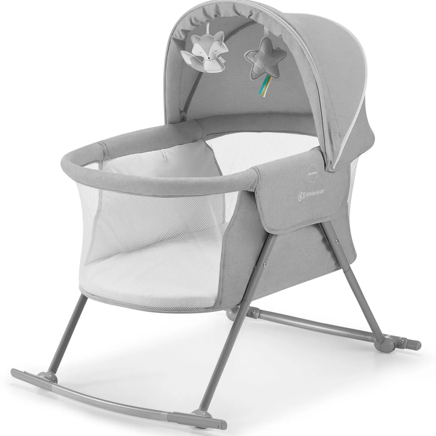 Kinderkraft Lit bébé 3en1 Lovi Gris