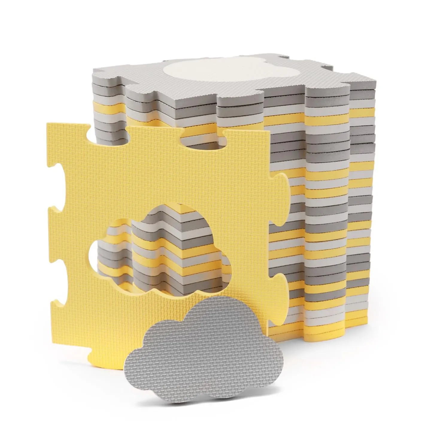Kinderkraft Tapis d'éveil Luno Shapes Jaune
