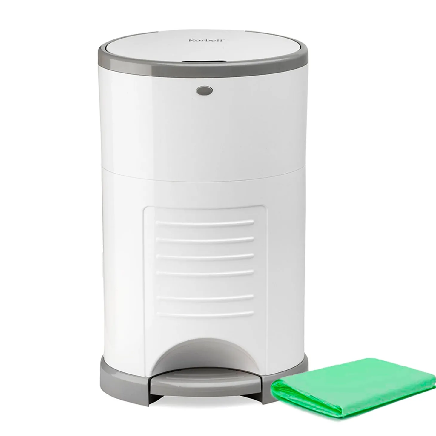 Korbell Poubelle Plus + 1 recharge Blanc 26 l
