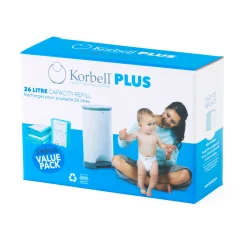 Korbell                    3 recharges pour poubelle à couches Korbell Plus